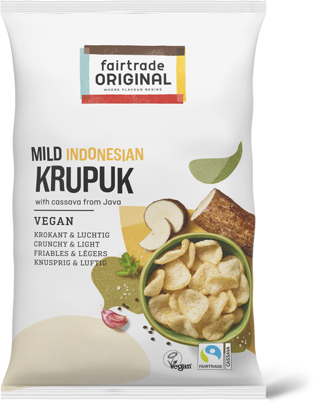 Fairtrade Original Mild Indonesian Krupuk, Vegan