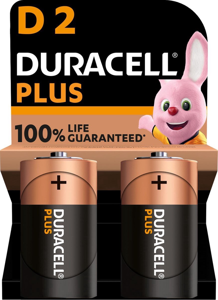 Duracell Plus Alkaline D incl. stibat