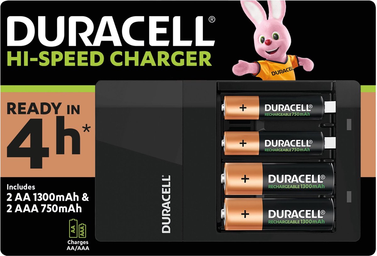 Duracell Oplader CEF 14 Hi-Speed Charger