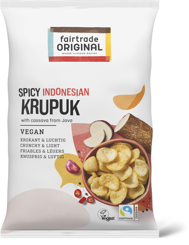 Fairtrade Original Spicy Indonesian Krupuk, Vegan