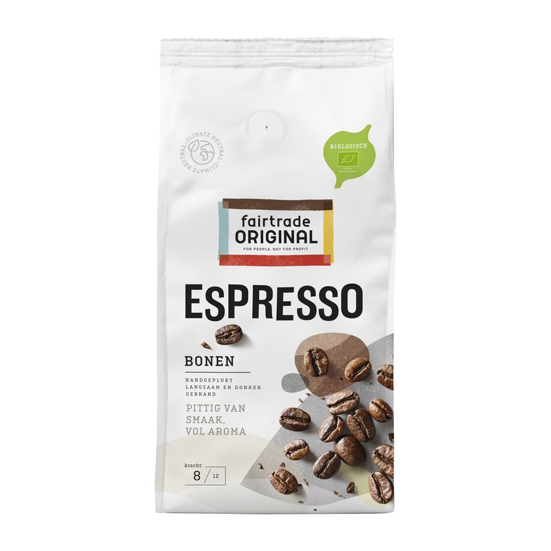 Fairtrade Original Koffiebonen Espresso, Bio, MH