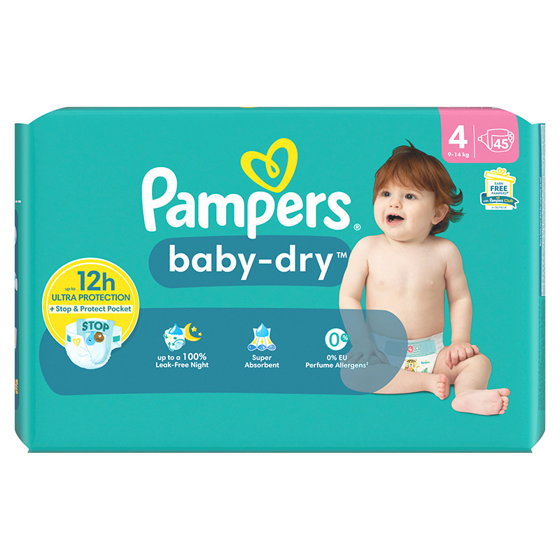 Pampers Baby-Dry (4) 9-14 kg