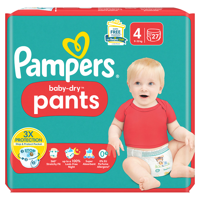 Pampers Baby-Dry Pants (4) 9-15 kg