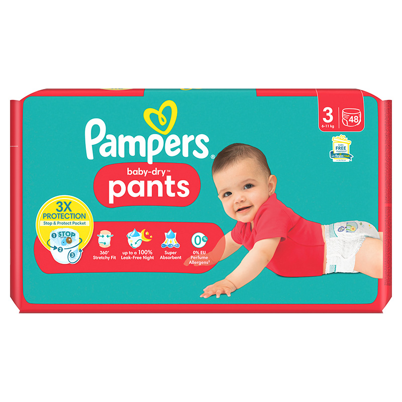 Pampers Baby-Dry Pants (3) 6-11 kg