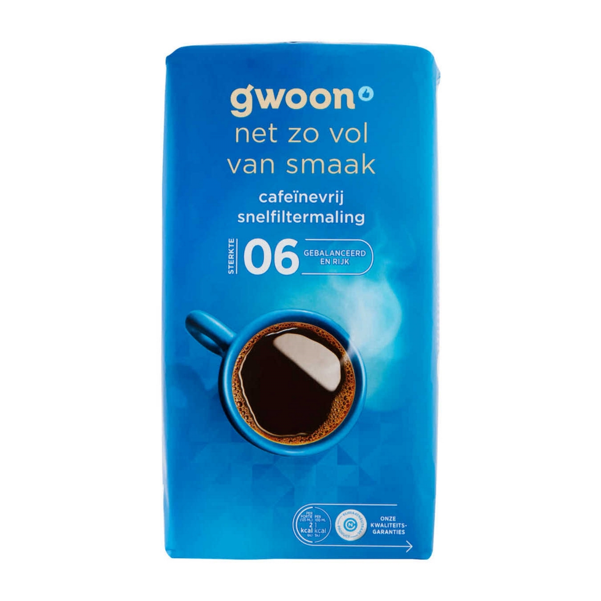 G'woon Koffie Cafeinevrij Snelfiltermaling