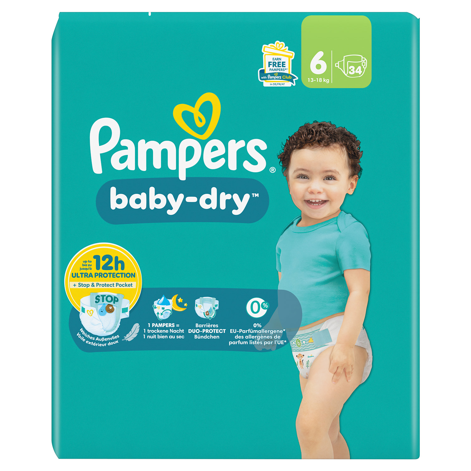 Pampers Baby-Dry maat (6) 13-18 Kg