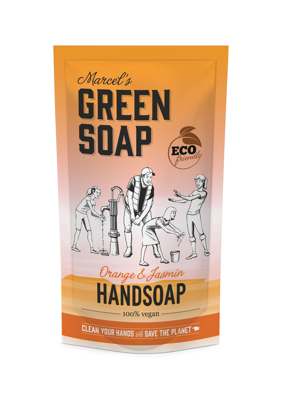 Marcel's Green Soap Navulling Handzeep Sinaasappel & Jasmijn, Bio