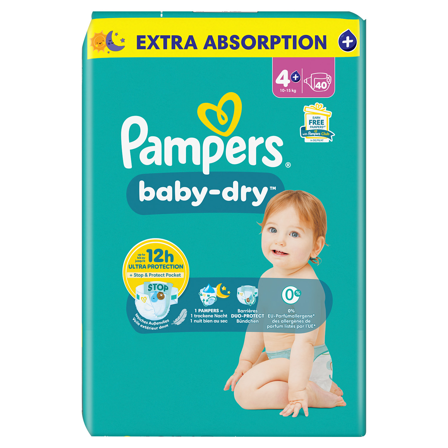 Pampers Baby-Dry (4+) 10-15 Kg