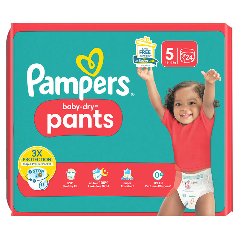 Pampers Baby-Dry Pants (5) 12-17 kg