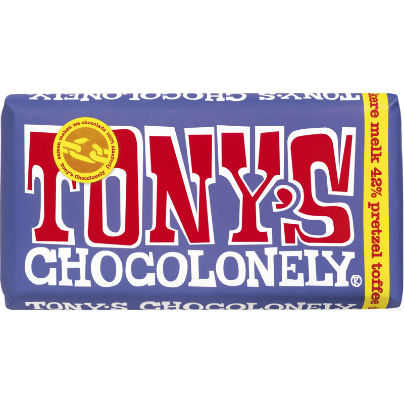 Tony's Chocolonely Melk Pretzel Toffee
