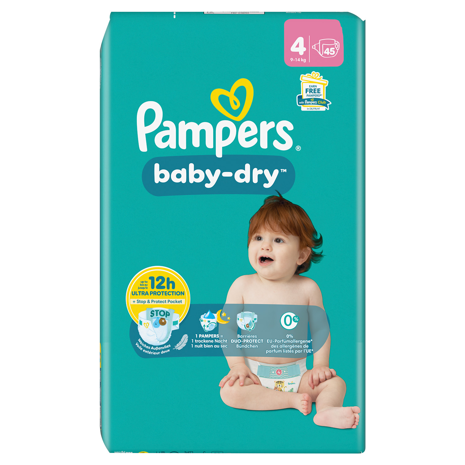 Pampers Baby-Dry Luiers (4) 9-14 Kg