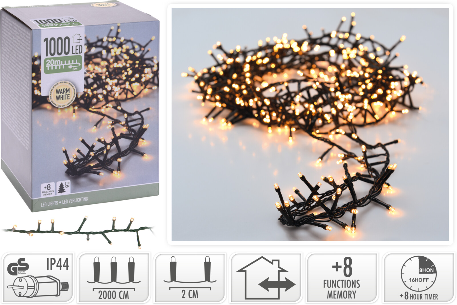 Ambiance Light Microclusterverlichting 1000 LED 20m