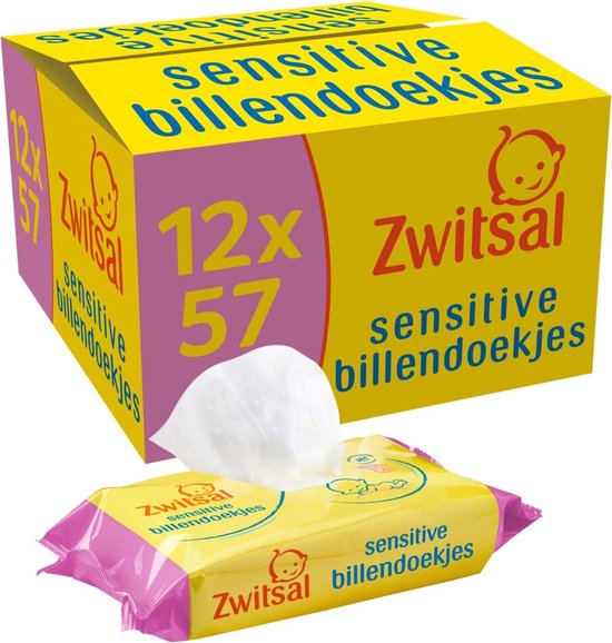 ACTIE: Zwitsal Sensitive Billendoekjes Voor € 19,95 Ex. BTW