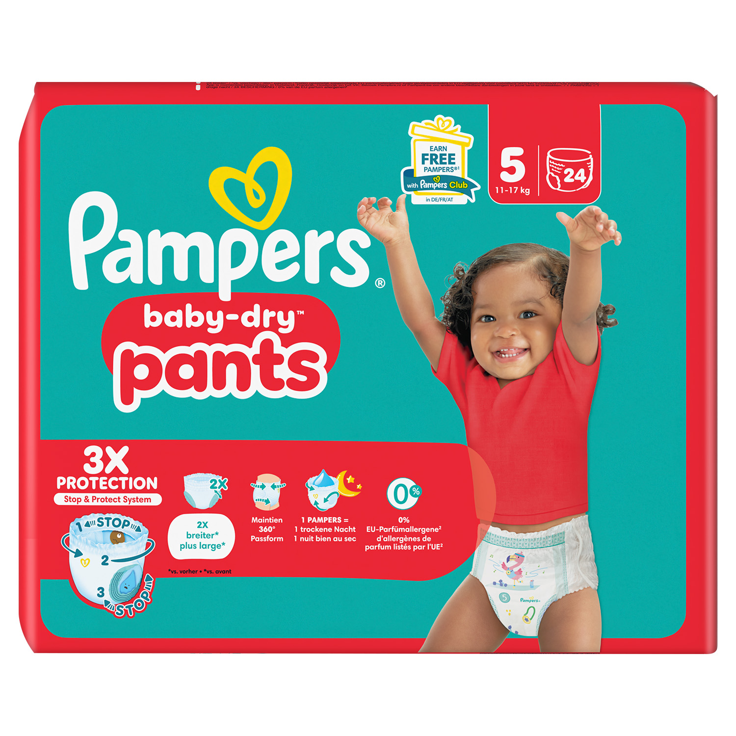 Pampers Baby-Dry Pants (5) 12-17 Kg