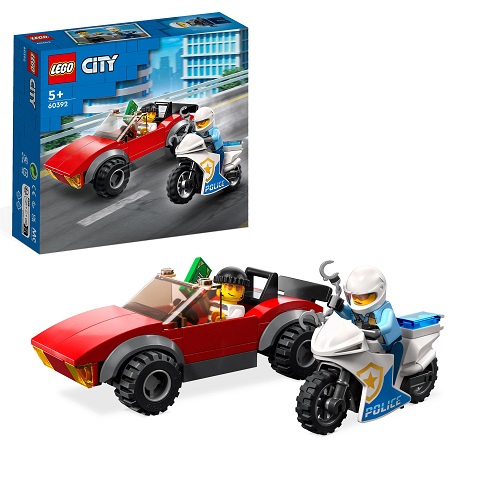 Lego City Actervolging Auto door Politiemotor