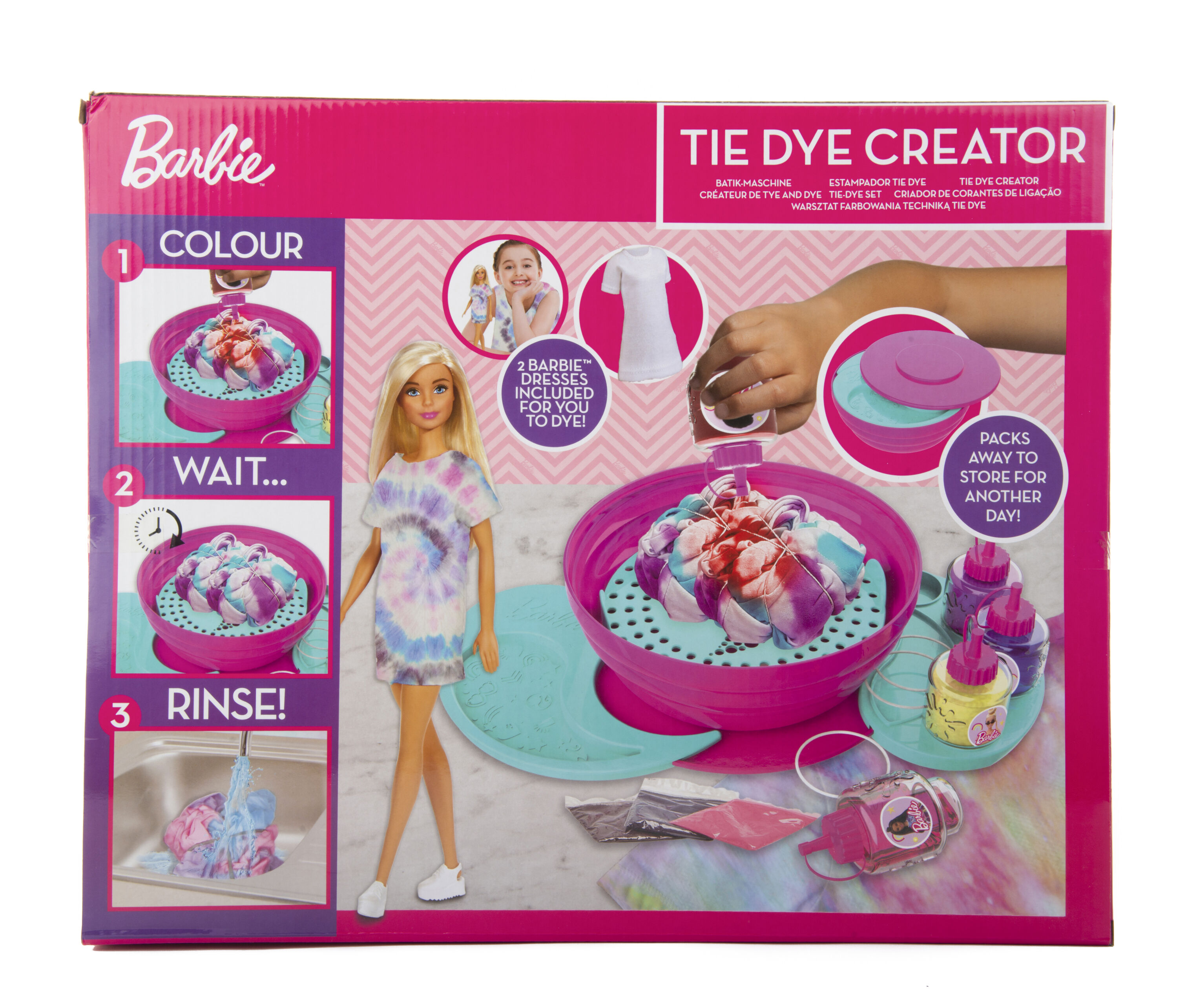 Barbie Tie Dye Machine met Pop