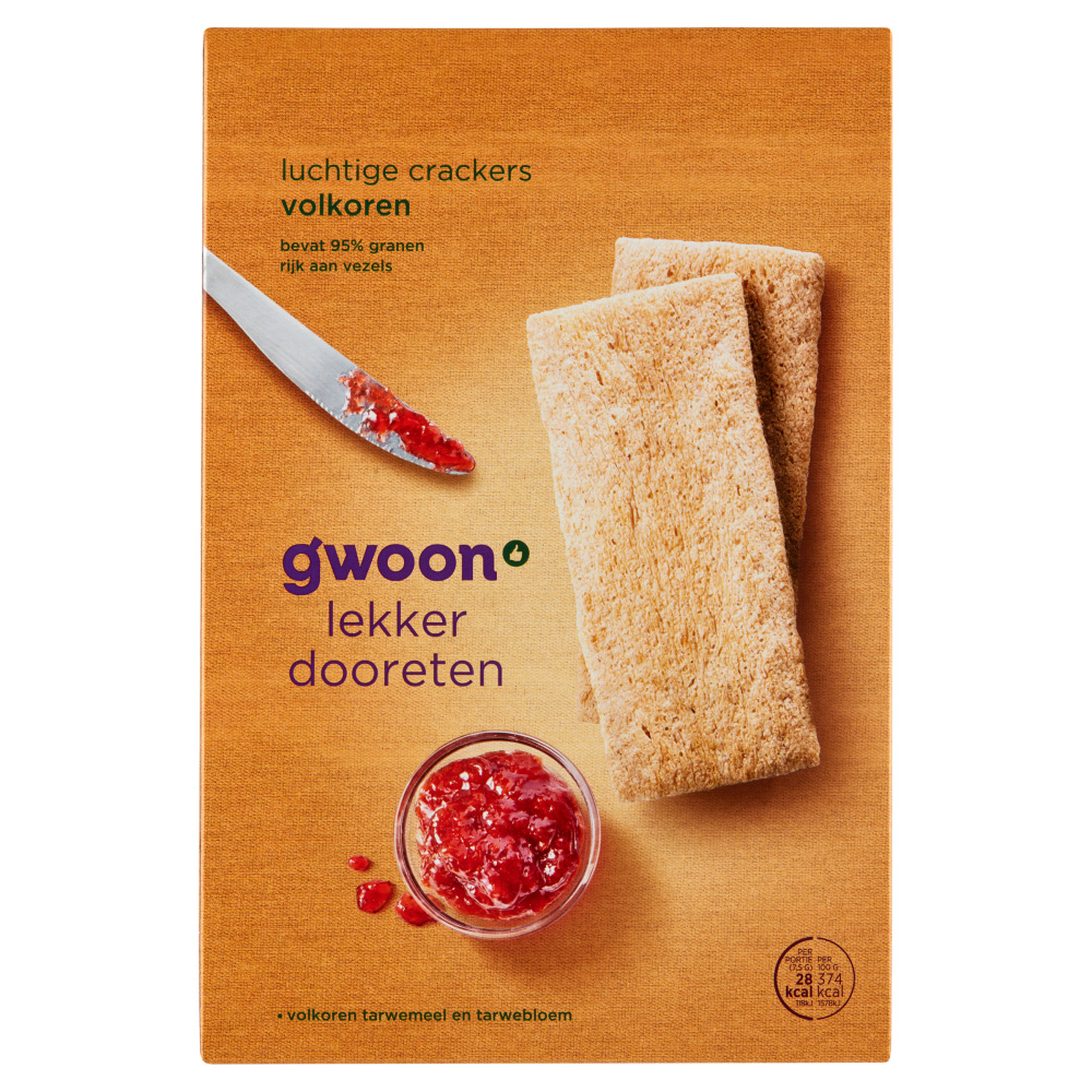 G'woon Crackers Volkoren