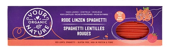 Your Organic Nature Rode Linzen Spaghetti, Bio