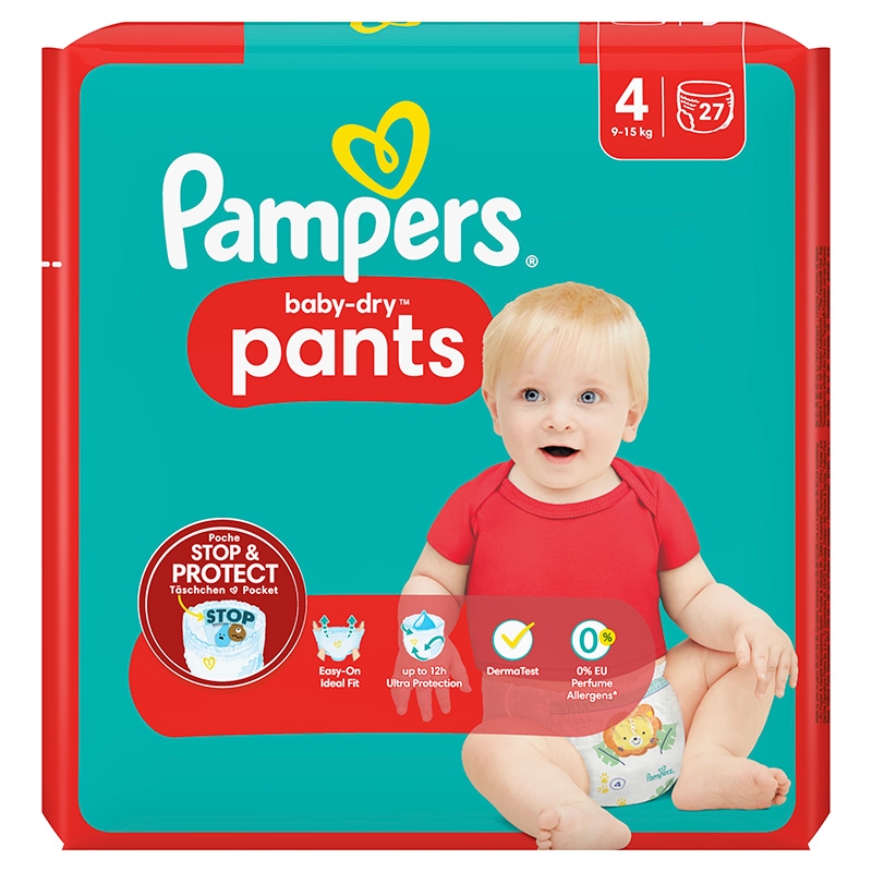 Pampers Baby-Dry Pants (4) 9-15 kg
