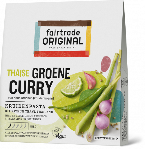 Fairtrade Original Groene Curry Kruidenpasta