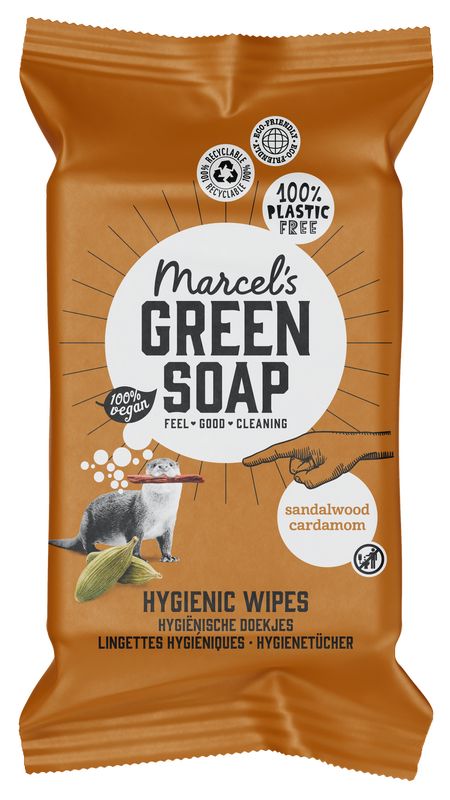 Marcel's Green Soap Schoonmaakdoekjes Sandelwood & Kardemon