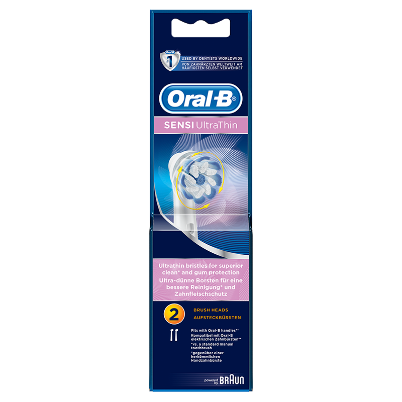 Oral-B Sensi UltraThin Opzetborstels Voor Elektrische Tandenborstels