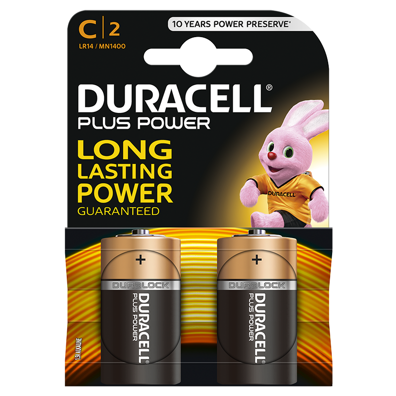 Duracell Plus Power C incl. stibat