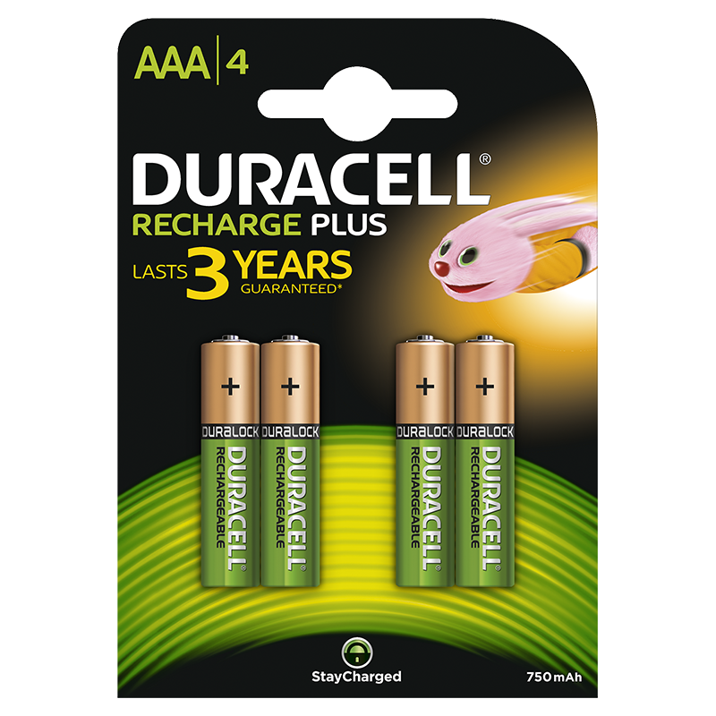 Duracell Rechargeable Plus AAA incl. stibat