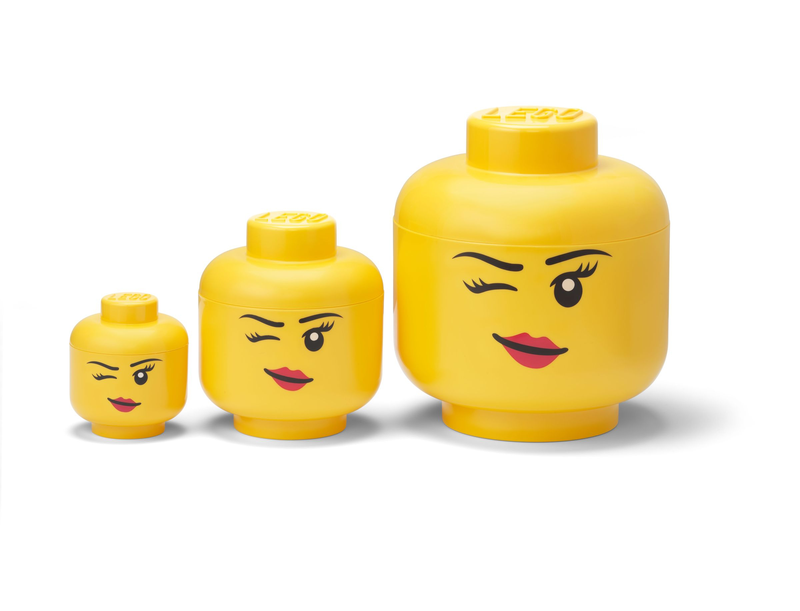 Lego Opbergboxset Hoofd Girl