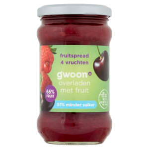 G'woon Fruitspread 4 Vruchten
