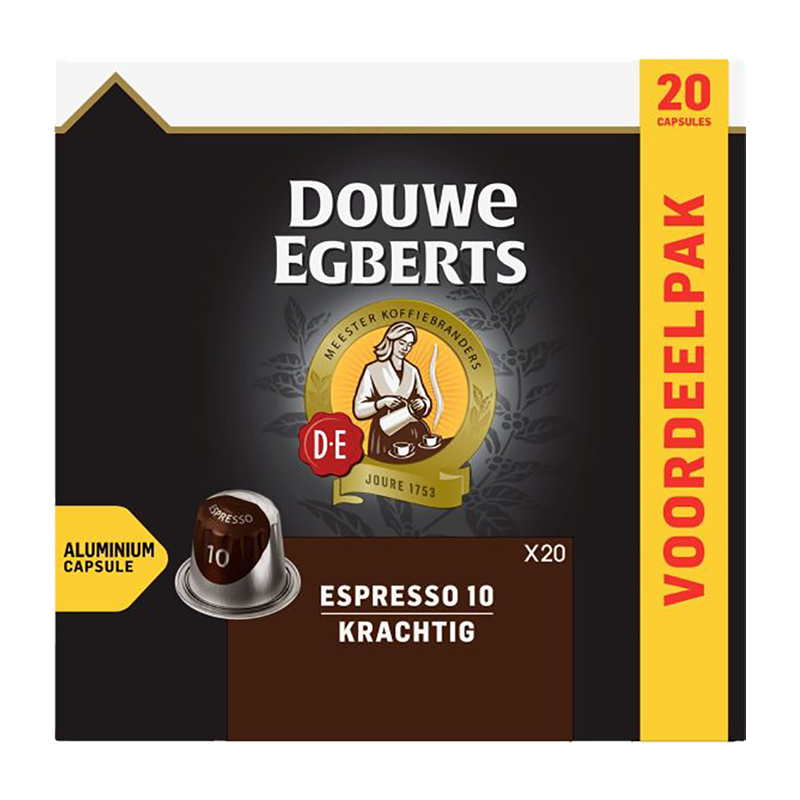 Actie: Douwe Egberts Nespresso Espresso Krachtig € 4,58 ex.btw