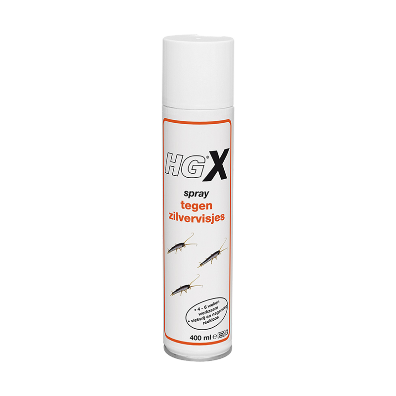HG X Spray tegen Zilvervisjes