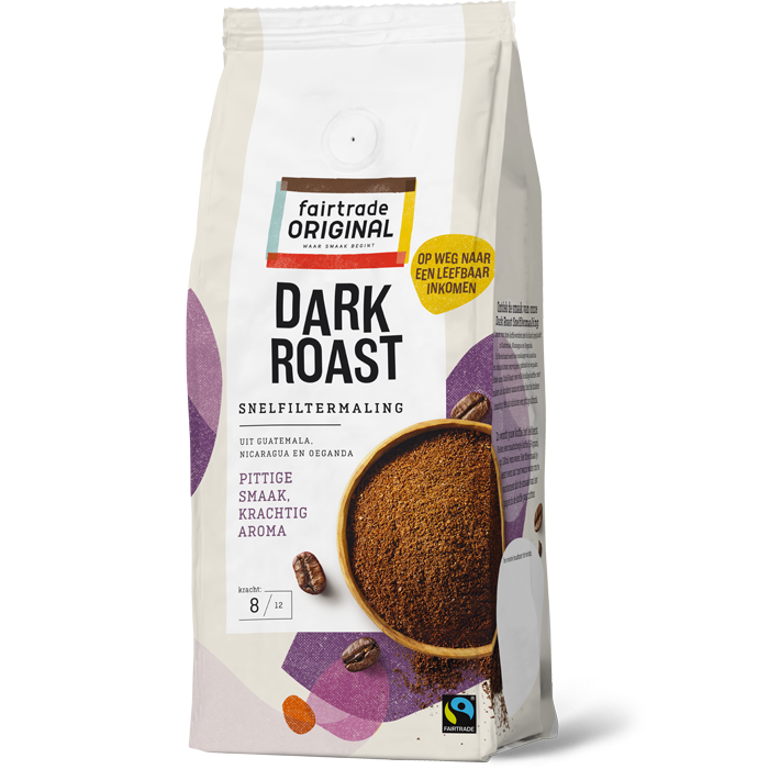 Fairtrade Original Koffie Dark Roast Snelfitermaling
