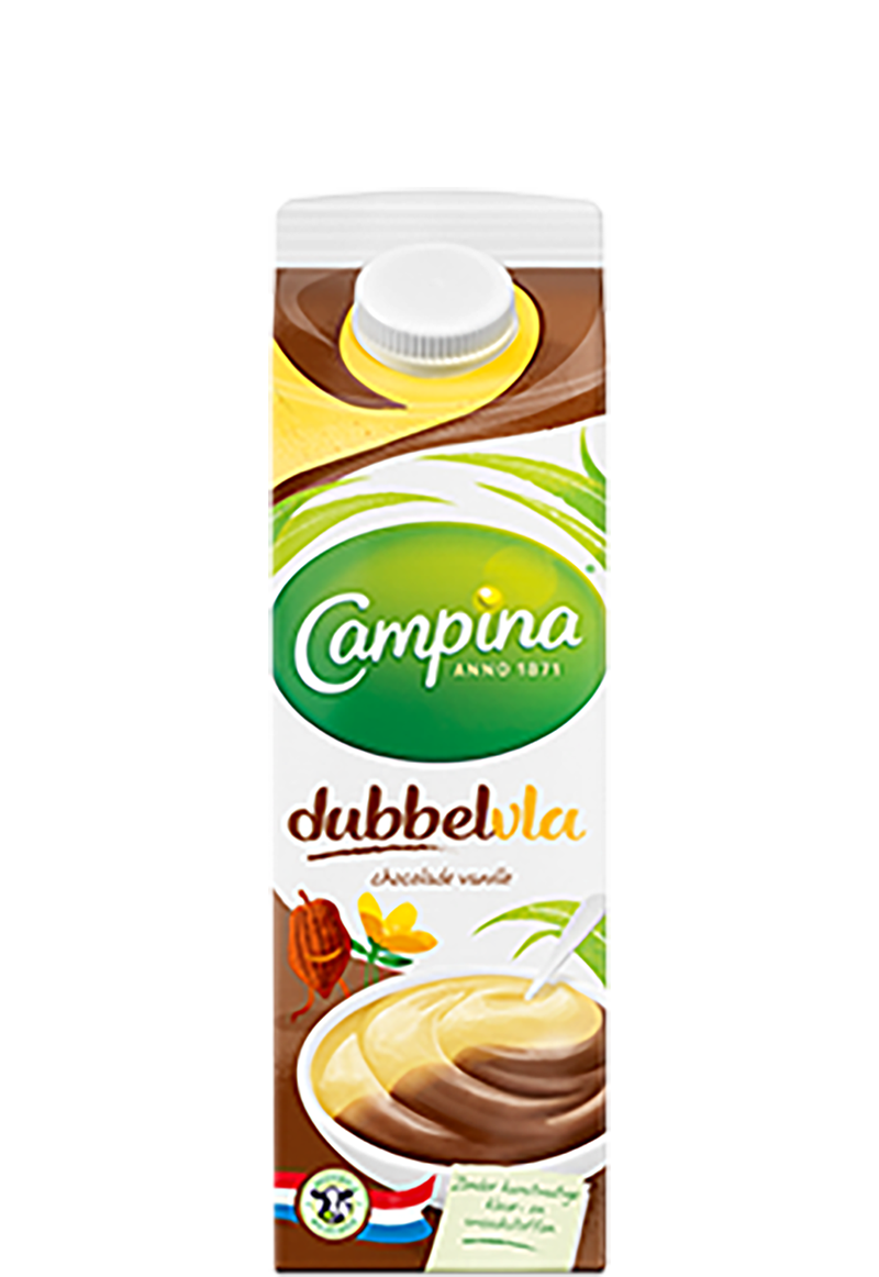 Campina Dubbelvla chocolade/vanille