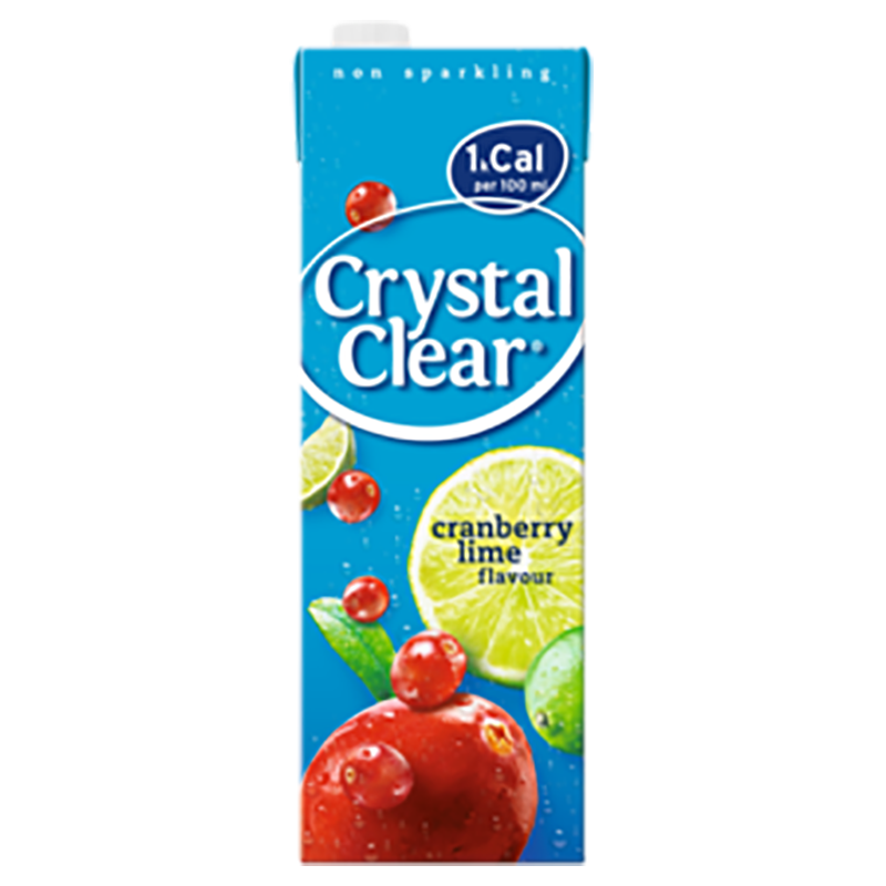 Crystal Clear Cranberry/Limoen koolzuurvrij