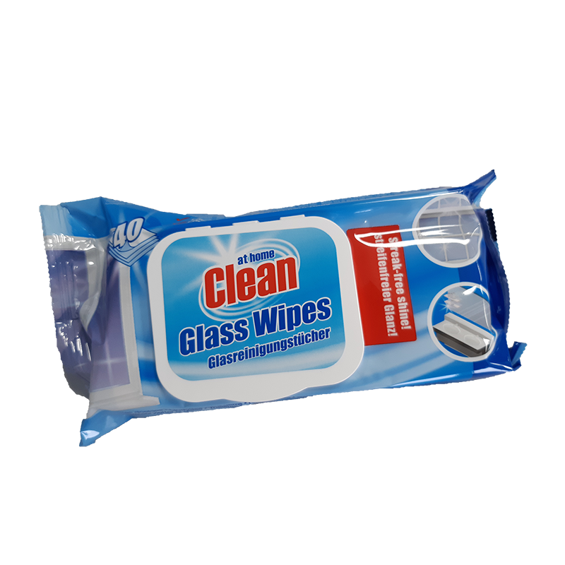 At Home Glass Wipes