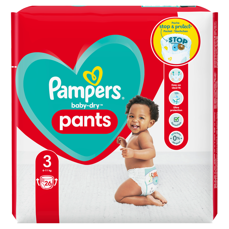 Pampers Baby-Dry Pants (3) 6-11 kg