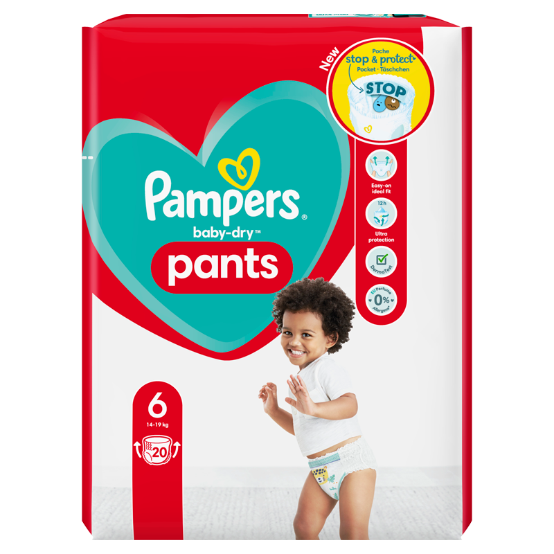 Pampers Baby-Dry Pants (6) 14-19 kg