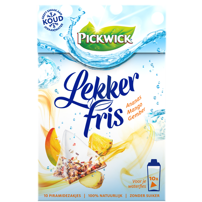 Pickwick Lekker Fris Ananas, Mango & Gember