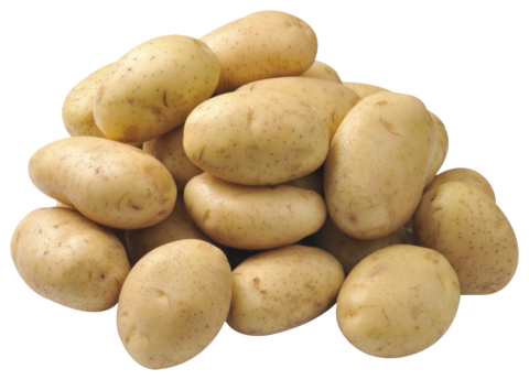 Aardappels nog te schillen licht afkokend